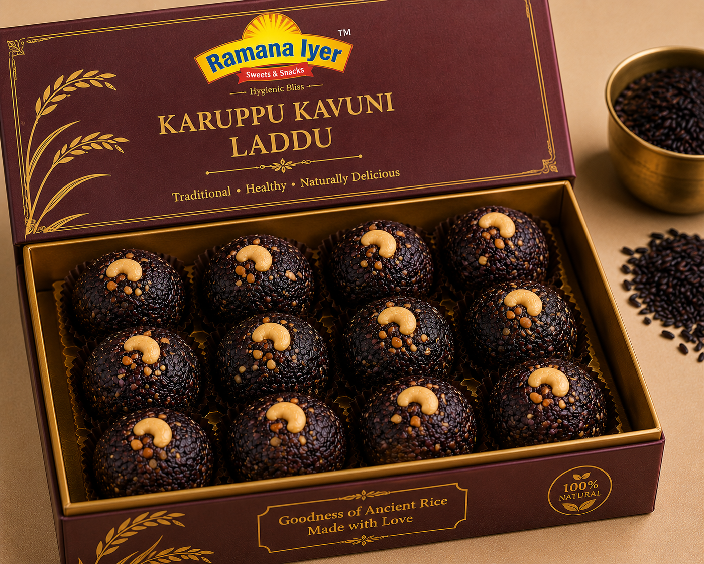 Karuppu Kavuni Laddu Box
